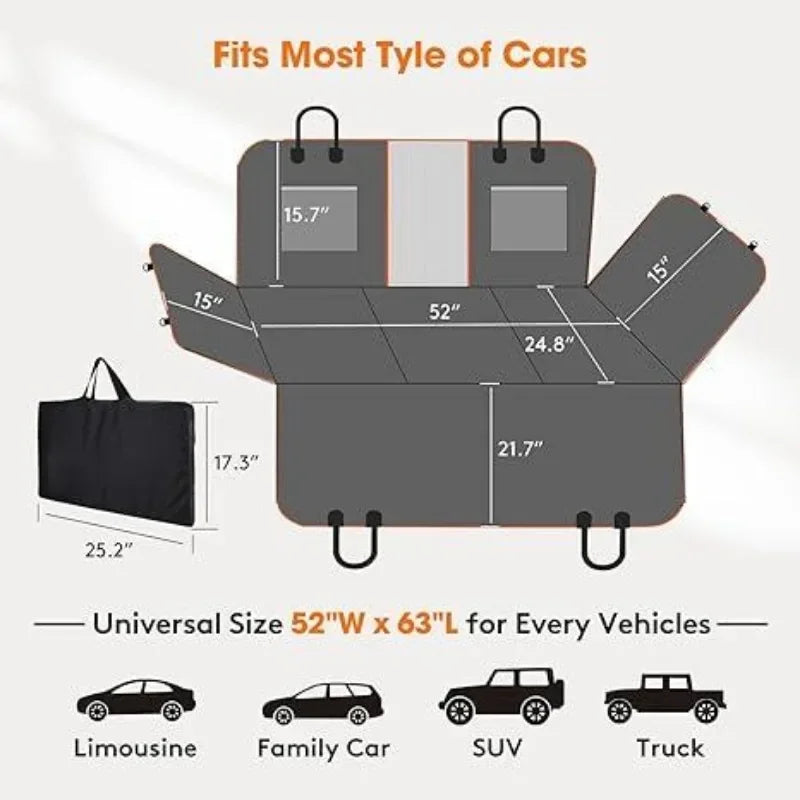 PupProtector™ Hard Bottom Car Cover (+ Free Chewy Toy)